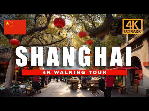 🇨🇳 Shanghai China Walking Tour - French Quarter Neighbourhood Walk  | 4K HDR 60fps