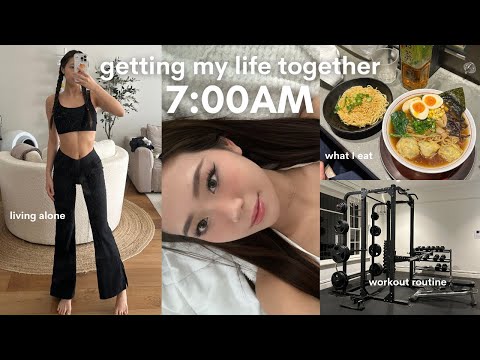 Productive days in my life | 7AM morning, getting my life together, gym routine, what I eat