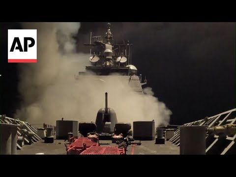 Footage shows U.S. launching strikes on Yemen's Houthi rebels