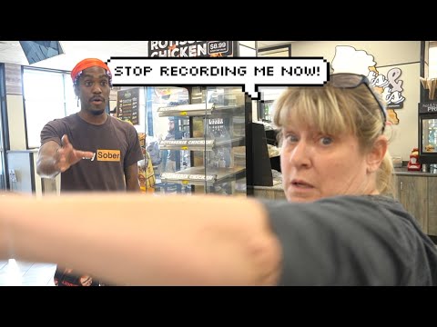 Crazy Lady Hits My Camera!