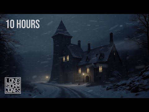 Castle Blizzard Relaxation | Howling Wind & Blowing Snow Ambience [10 HOURS] RELAX | STUDY | SLEEP