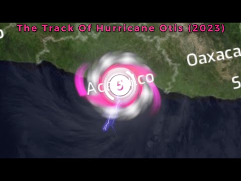 The Track Of Hurricane Otis V3 (2023)