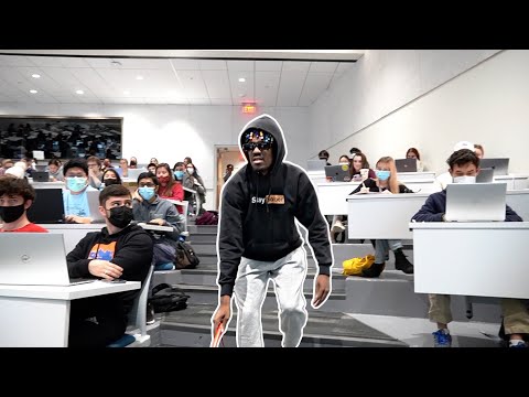 Blind Man In Lecture Prank!