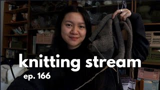 itching to cast on something new even though I have wips T.T  // knitting stream #166