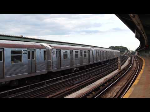 Brooklyn Bound R42 A Train Depart Rockaway Blvd