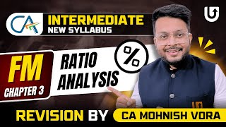 Ratio Analysis Revision | FM Chapter 3 | CA Inter New Syllabus | CA Mohnish Vora | MVSIR