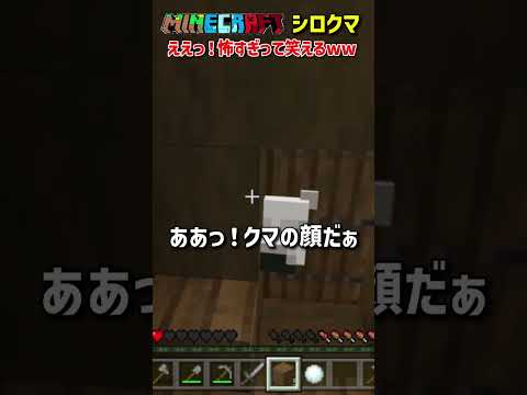 【マイクラ/MINECRAFT】恐ろし過ぎて反対に笑えるホッキョクグマ🤣『シロクマ』