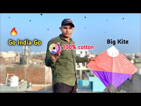 🔥Go India Go with Big Kite | Kite Fighting | kite Vlog |