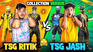 Free Fire TSG Jash Vs TSG Ritik New Collection Versus Only Legendary Bundles😍😈 -Garena Free Fire