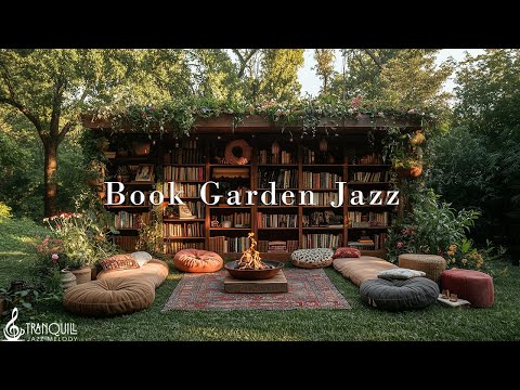 Book Garden Jazz Music | Cozy Outdoor Garden In Forest With Tranquill Jazz & Warm Fireplace To Relax