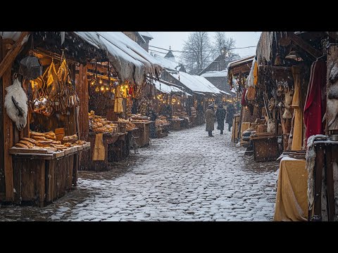 Beautiful Winter Medieval Music and Celtic Fantasy Music - Medieval Folk Music, Medieval Market