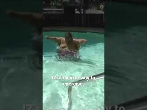 Walking the pool was Israel’s favorite way to exercise. The water helped him feel so much lighter