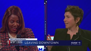 St. Louis Mayor Debate: Candidates response on businesses leaving downtown STL