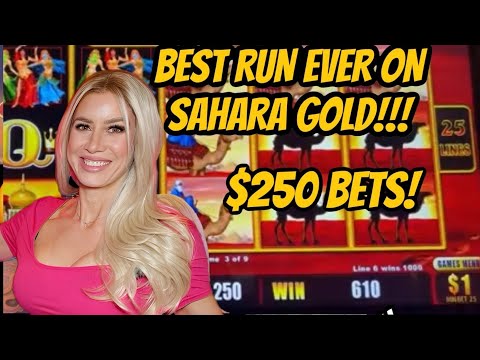 $250 BETS!!! MASSIVE HANDPAYS!!!  BEST RUN EVER!!!!!