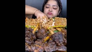 SPICY MUTTON MUKBANG/CR - @MaddyEats/#asmr/#mukbang