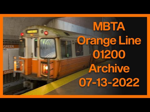 MBTA Orange Line 01200s Archive 07/13/2022