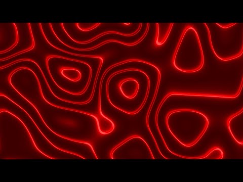 Abstract Red Neon wave pattern| Height Map Footage | 4k Background