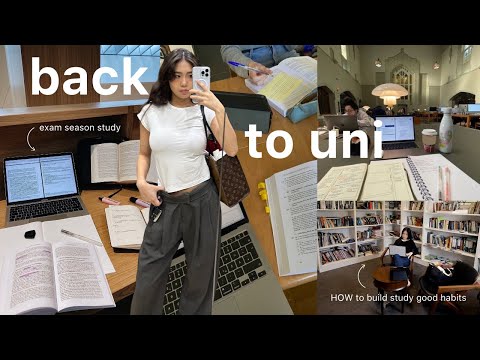 UNI VLOG 💻 6AM morning routine, studying in the library, cleaning my apartment, skincare routine