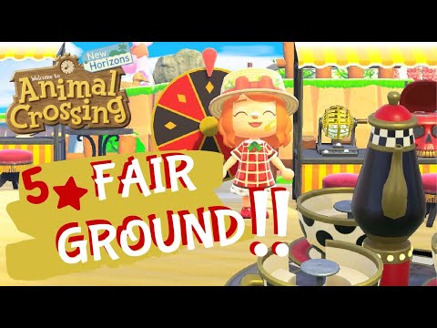 BUILDING A 5 STAR FAIRGROUND IN ANIMAL CROSSING! // Animal Crossing: New Horizons Island Designs