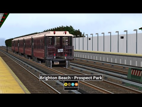 OpenBVE Special: (BRT BU Elevated Gate Cars) Brighton Beach to Prospect Park (Nostalgia Run)