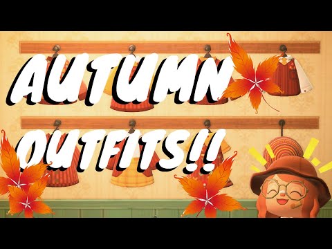 AUTUMN COTTAGECORE OUTFITS IN ACNH! // Animal Crossing: New Horizons Pro Designs and QR Codes