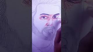 Vijay Thalapathy Drawing | Beast Vijay Drawing | Scribble Art |#shorts #short