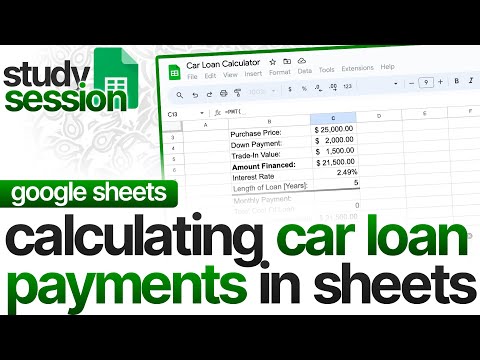 How To Calculate Car Loan Payments In Sheets