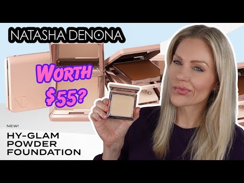 *NEW* NATASHA DENONA HY-GLAM POWDER FOUNDATION | 9 Hour Wear Test on Mature Skin | Is It Worth $55?