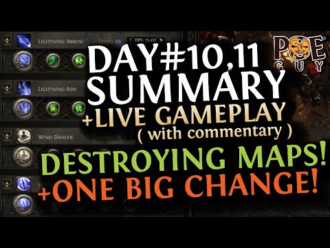 POE 2 - DAY#10,11 SUMMARY // ADDRESSING THE ELECTROCUTE NERF, ONE BIG GEM CHANGE & ENDGAME GAMEPLAY