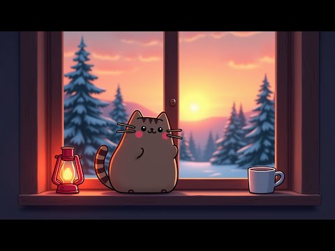 Lazy Afternoon with Pusheen 💤 Chill Lofi Beats 🎹 Cute & Cozy Music for Relaxation 🍃