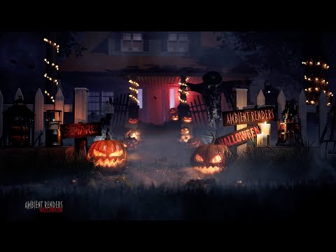 Haunted House At Halloween | Wind Sounds For Sleeping | 4K