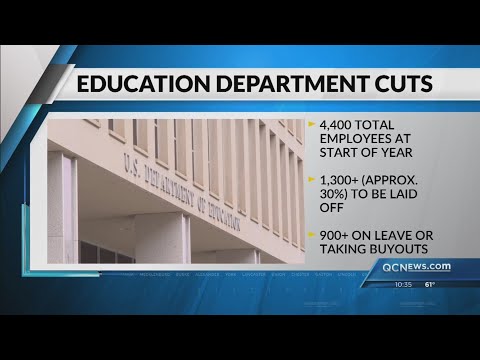 Department of Education lays off nearly half of workforce