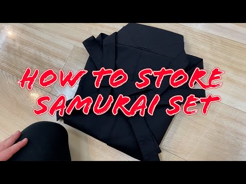 How to store a samurai costume #samurai #Japan #samuraiexperience