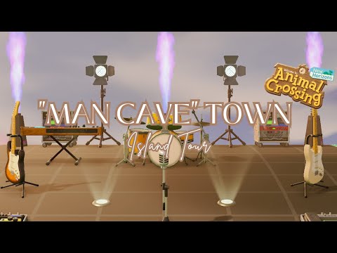 An INTERESTING "Man Cave" Island  // Animal Crossing New Horizons Island Tour