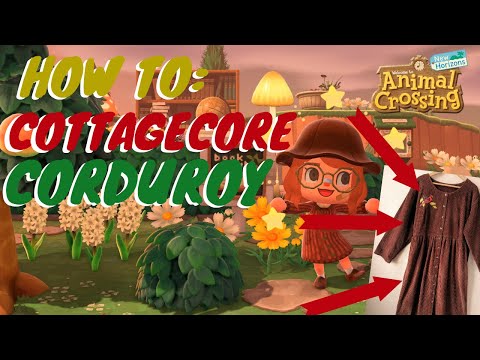 CREATE CORDUROY COTTAGECORE OUTFITS IN ACNH!/ Animal Crossing: New Horizons Pro Designs and QR Codes