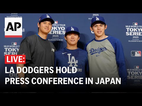 LIVE: Shohei Ohtani and LA Dodgers hold a press conference in Japan