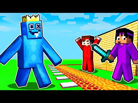 BLUE FRIEND vs The Most Secure Minecraft House! (Rainbow Friends)