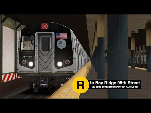 OpenBVE: R160B Siemens R Train from Forest Hills 71st Avenue to Bay Ridge 95th Street