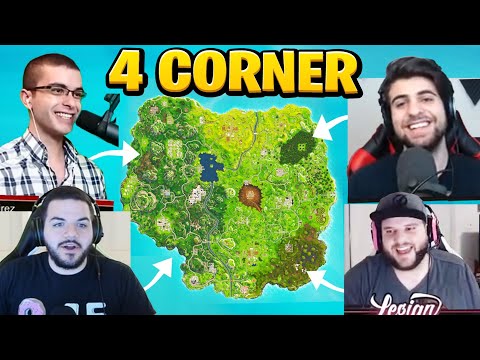 The FOUR CORNER Challenge in OG Fortnite!