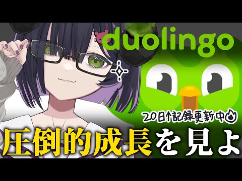 【 duolingo 】シルバーウィークのduolingo🐣前回から急成長を遂げている半悪魔😈💭【 #泡魔ねふぃ / #新人Vtuber 】