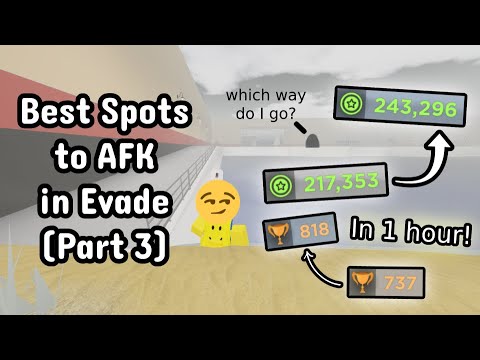 BEST SPOTS TO AFK IN EVADE *$$$* (Part 3)