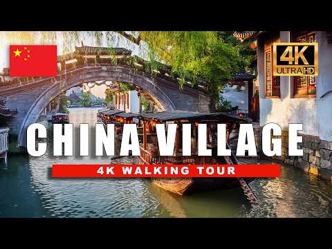 🇨🇳  'No. 1 Water Town in China' Relaxing Walking Tour Suzhou, Zhouzhuang, China | 4K HDR 60fps