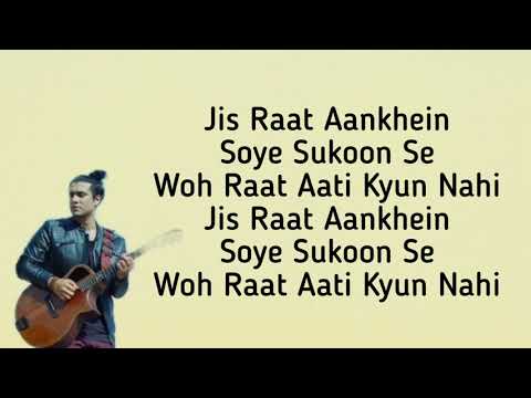 tujhe bhoolna toh chaaha by Jubin Nautiyal | Lyrical by Lyrically she