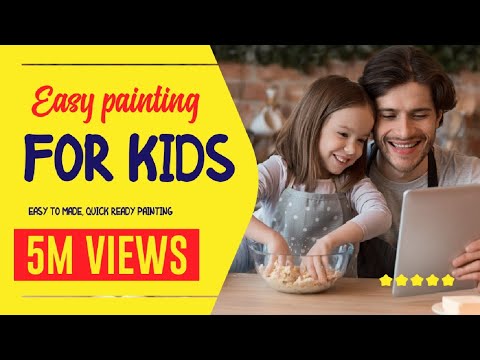 Easy painting for kids, adults and students || Easy painting ideas for kids.