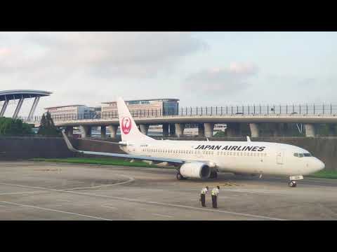 【JAL】日本航空　搭乗アナウンス　上海浦東　JL844便 　環境音