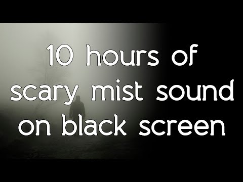 🎧 Scary Mist sound on high quality white noise ASMR black screen dark screen