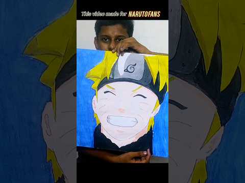 NARUTO painting 3days work#naruto #edit #shorts #trend #viral #narutouzumaki #kakashi #artist #rcb