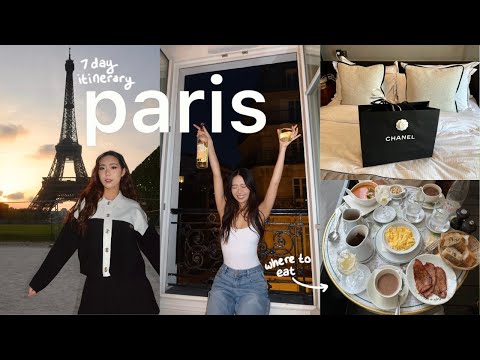 Paris travel vlog 🇫🇷  7 day itinerary, must try restaurants, eiffel tower, lourve, tuileries garden