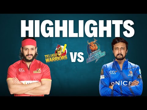 CCL 2025 Match 2 Highlights - Karnataka Bulldozers vs Telugu Warriors | #A23Rummy #CCL2025