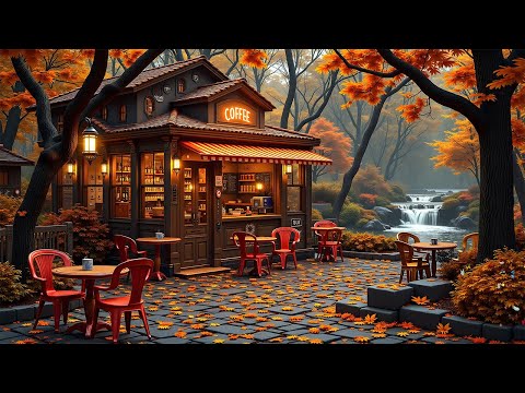 Elegant Jazz Music for a Windy Autumn Day - Coffee Shop in the Forest Next to the Stream